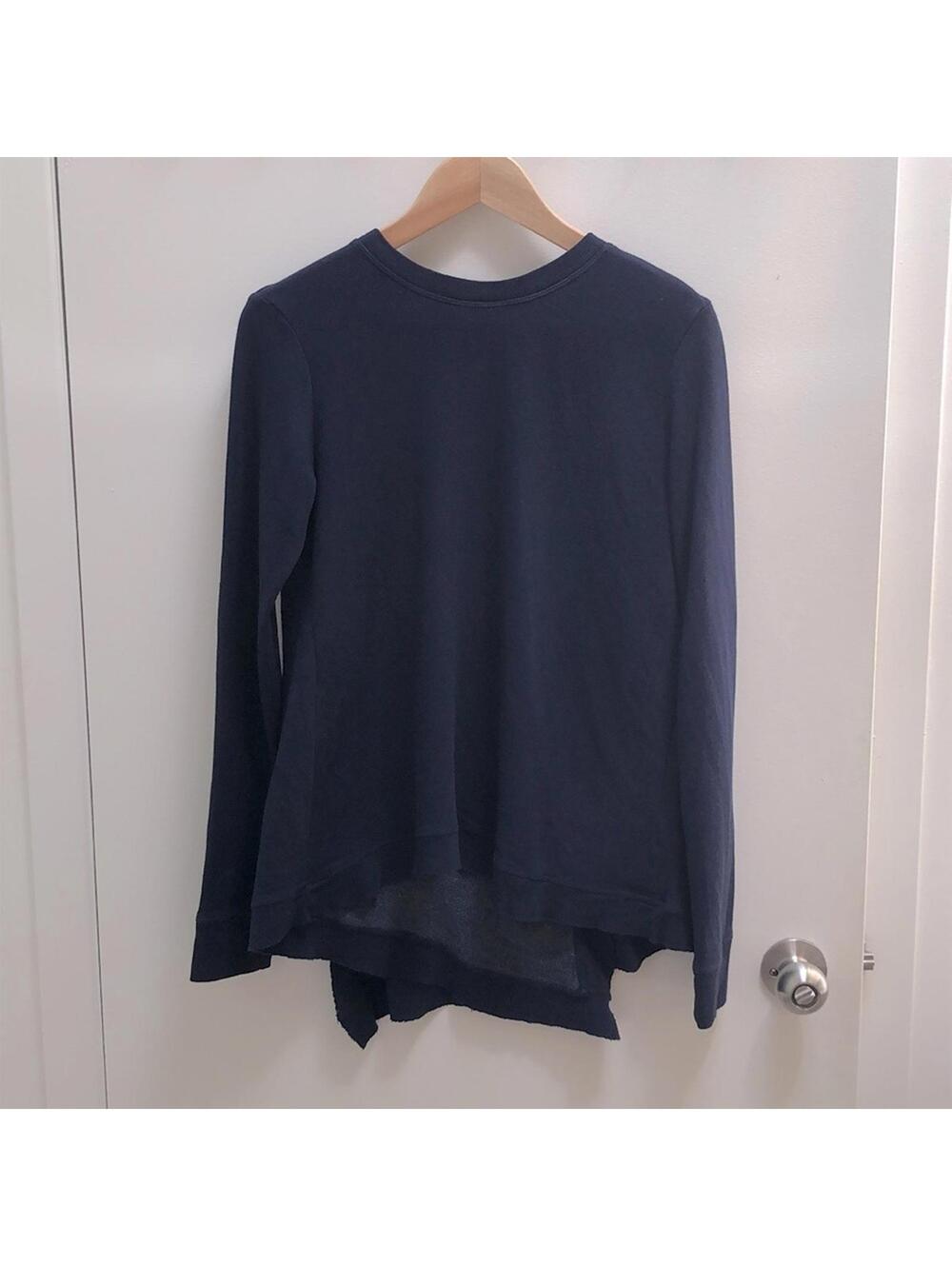 Anthropologie - Left of Center -Sweatshirt with crossing back drapery - …